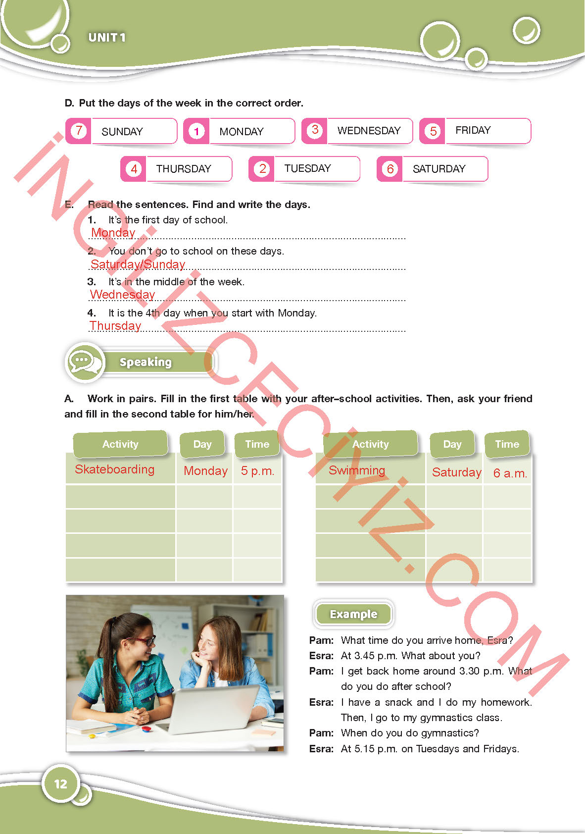 6-sinif-ingilizce-ozgun-yayinlari-ders-kitabi-sayfa-12-cevaplari 6. Sınıf İngilizce Özgün Yayınları Ders Kitabı Sayfa 12 Cevapları